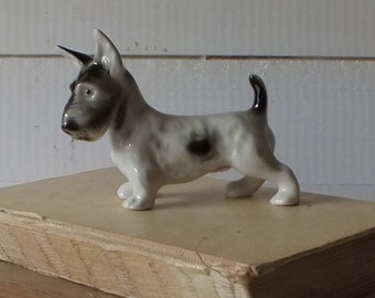Vintage Royal Dux Terrier - Porcelain Bohemia Czechoslovakia Dog Figurine - Royal Dux Porcelain Animal - Royal Dux Mid century - 1960s