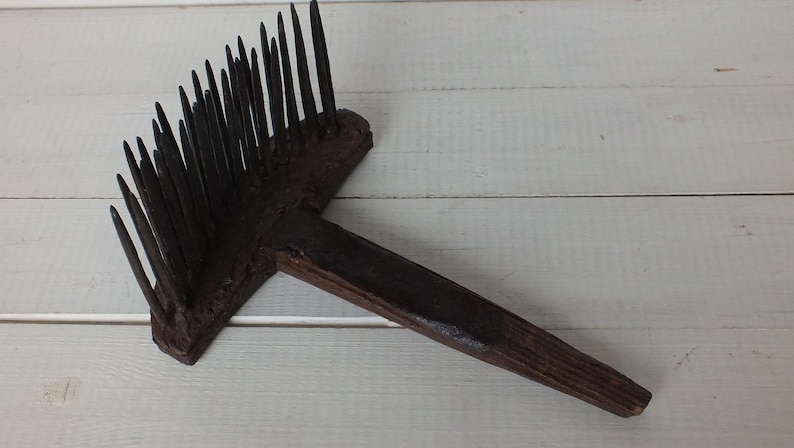 Antique Wool Comb Rare Old Wool Tool Ethnic Wooden Comb | Etsy