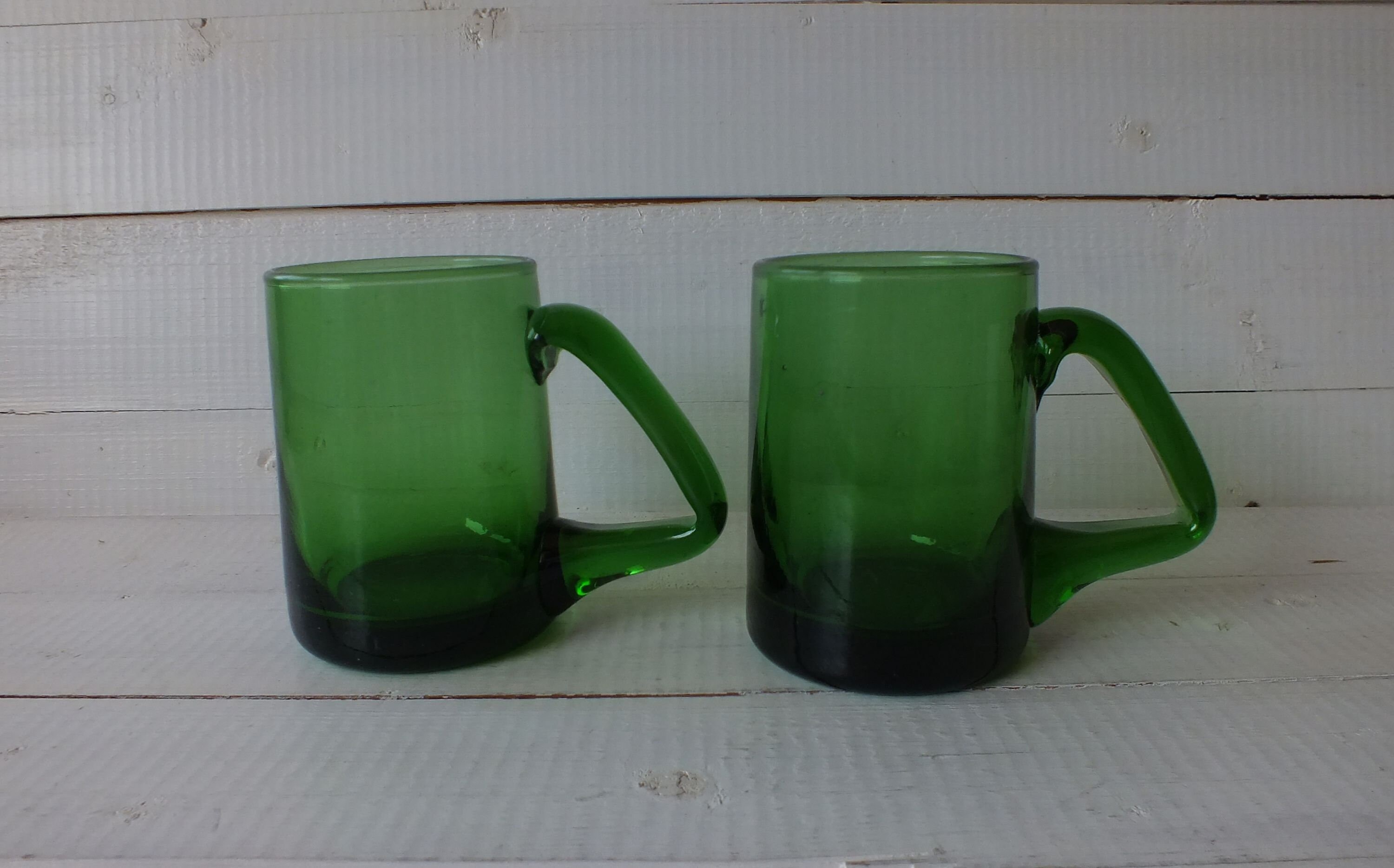 Collectibles Collectible Glass Art Glass Cups with Handles Hand Blown