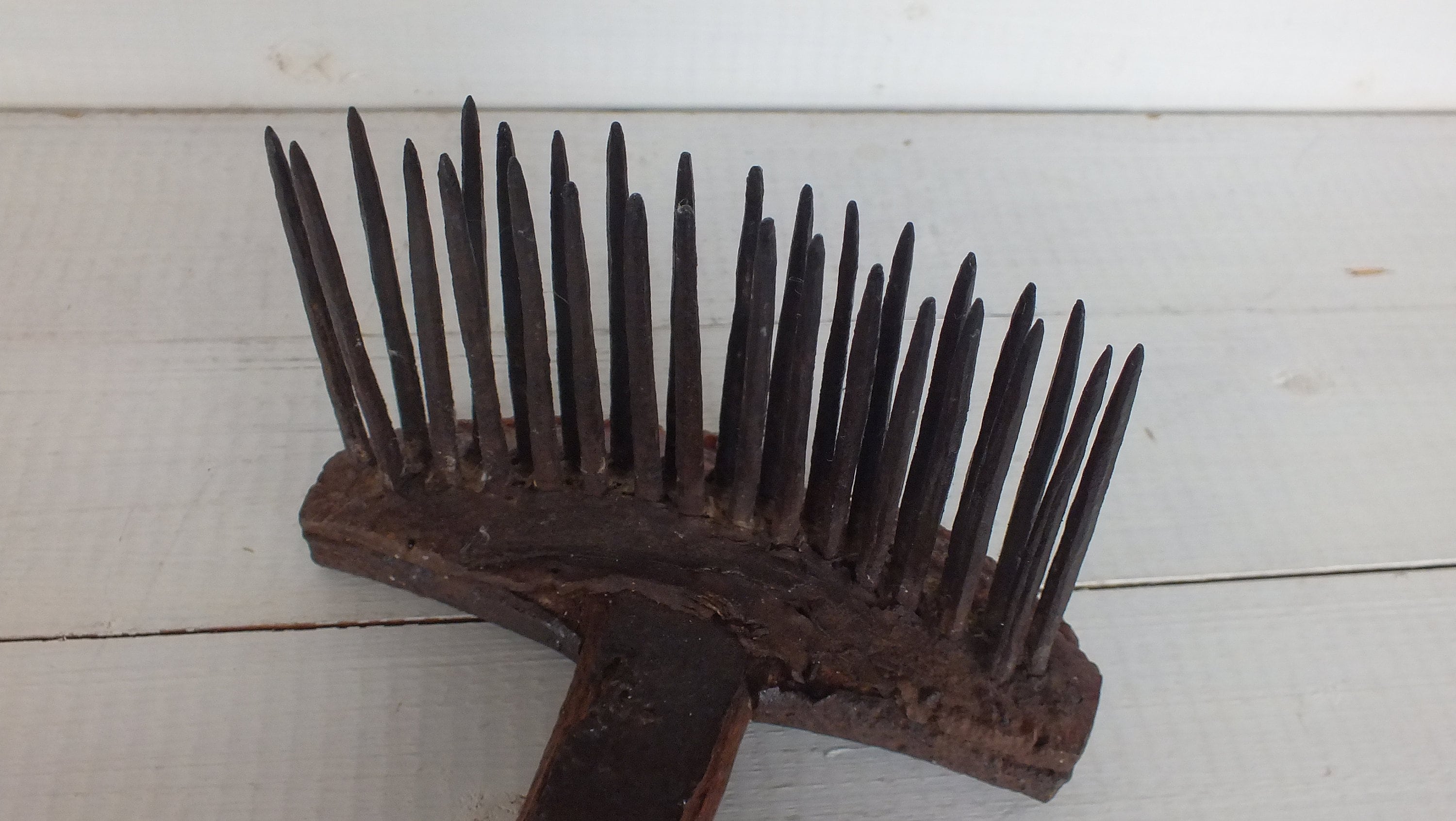 Antique Wool Comb Rare Old Wool Tool Ethnic Wooden Comb Primitive ...