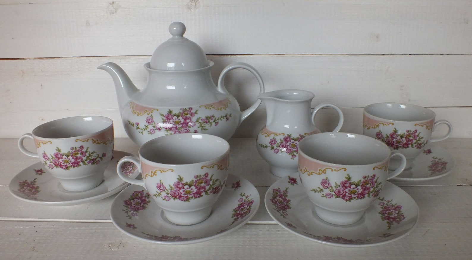 Vintage Tea Set Graf Von Henneberg Porcelain Jlmenau GDR Etsy