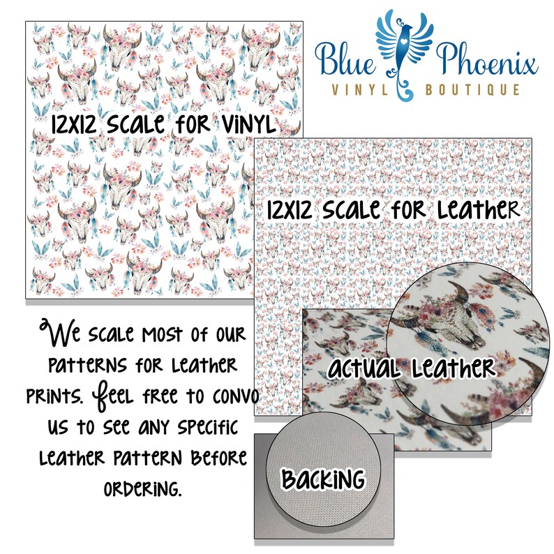 Animal Print Heat Transfer Adhesive Vinyl Faux Leather 12x12 Etsy