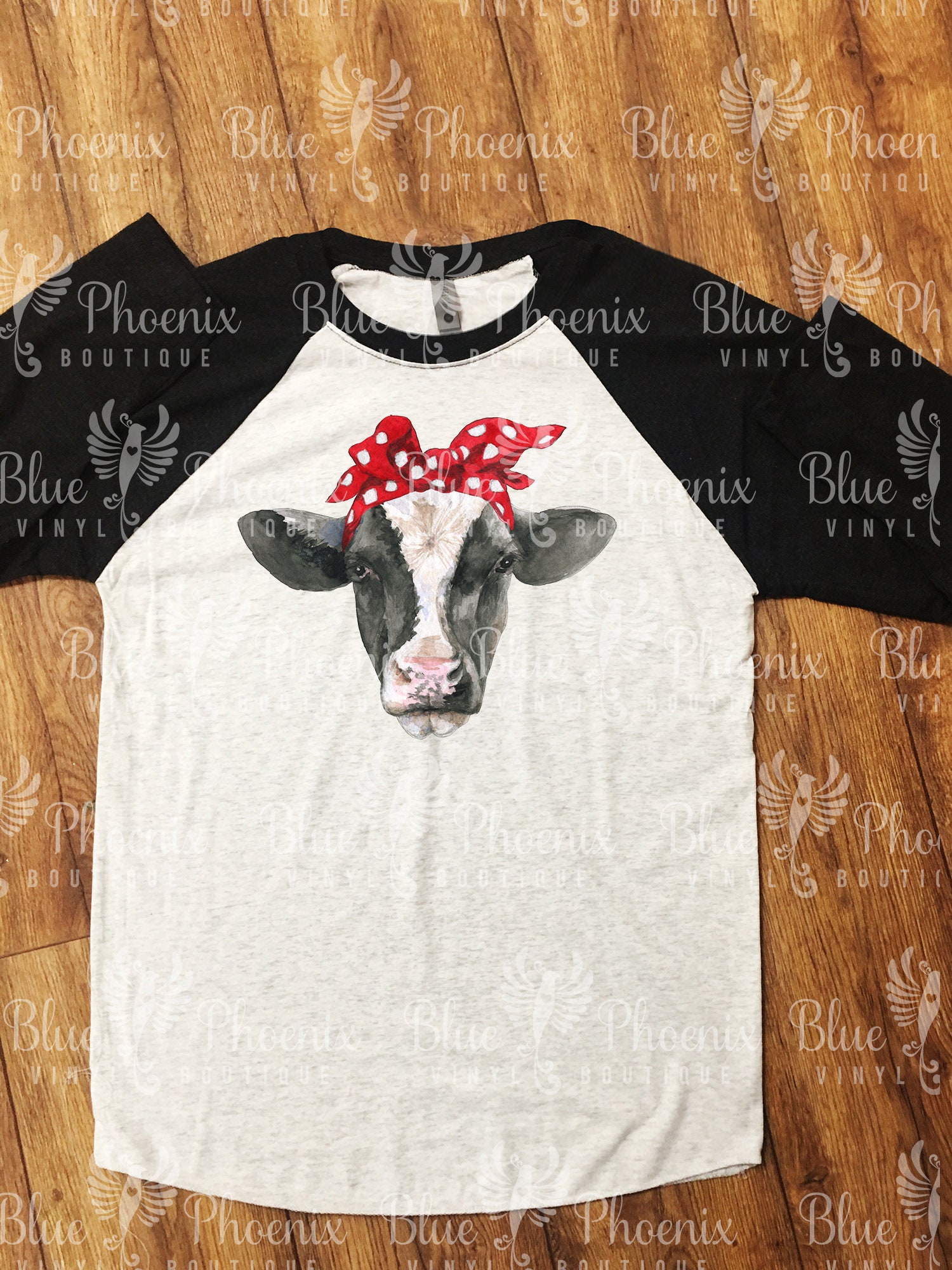 Personalised Heat Transfer Iron On T-Shirt Colorful Animal Cattle Head Design EB 