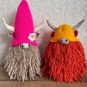 highland cow gnomes CROCHET PATTERN