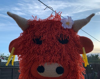 Highland Cow Peg Bag