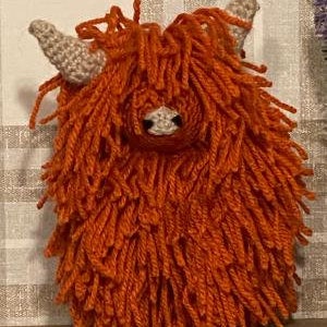 miniature Highland Cow crochet pdf pattern image 3