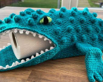 CROCODILE  crochet PDF pattern sock for leg amputee (not a finished item)