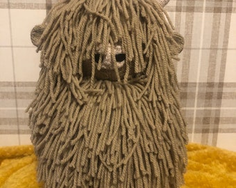 Highland Cow Knitted Pattern