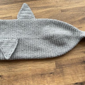 shark crochet sock for leg amputee PDF pattern only