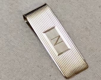 Art Deco Money Clip Etsy - vintage sterling engraved money clip