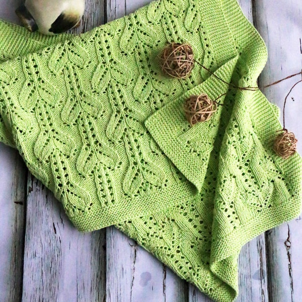 Coperta per bambini lavorata a mano in cotone al 100%, coperta per bambini verde, coperta per neonati, fascia per bambini verde, regalo per la doccia per la nuova mamma