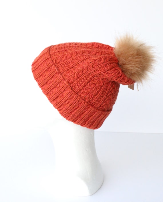 orange wool hat