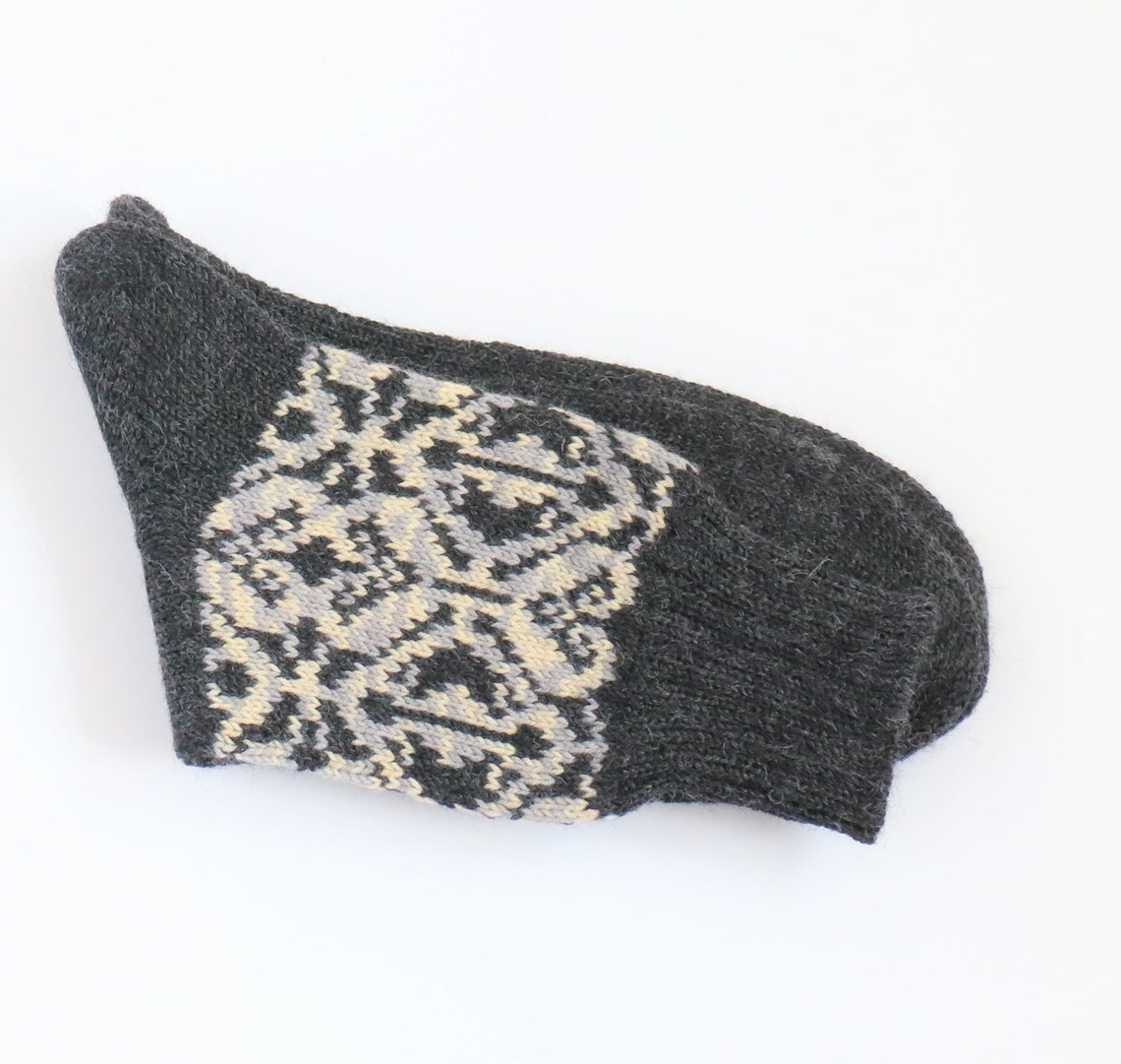 Scandinavian Style Wool Socks Men's Wool Knit Socks Cozy - Etsy
