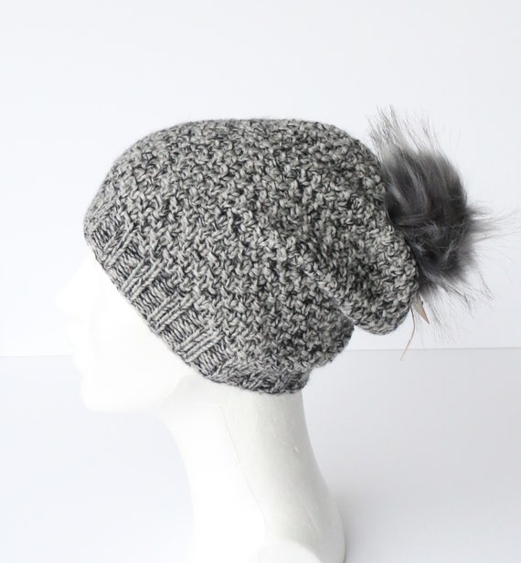 grey beanie hat womens