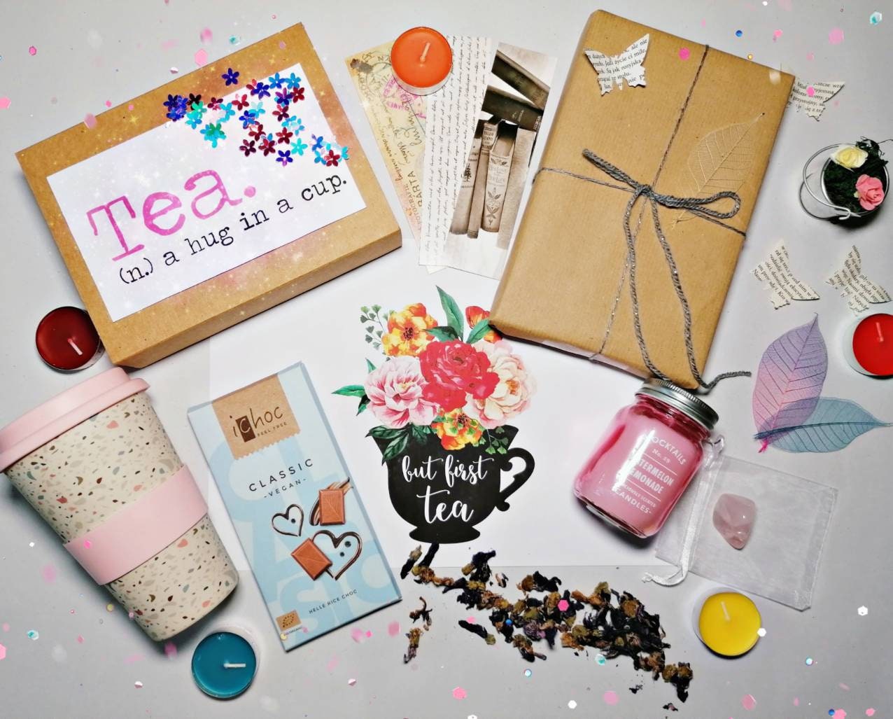 Book And Tea Lover Gift Box For Women Book Care Package For Etsy