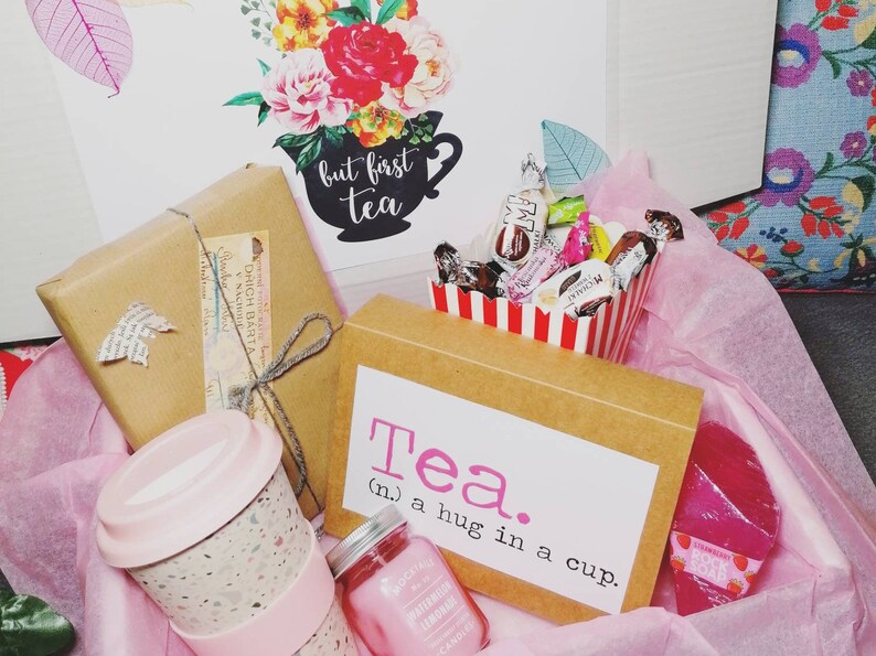 Book Gift Box Hamper Book and Tea Lover Gift Box For Women Etsy