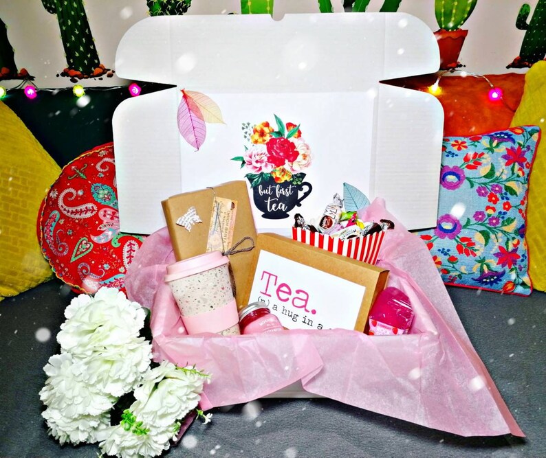 Book and Tea Lover Gift Box For Women Book Care Package For Etsy