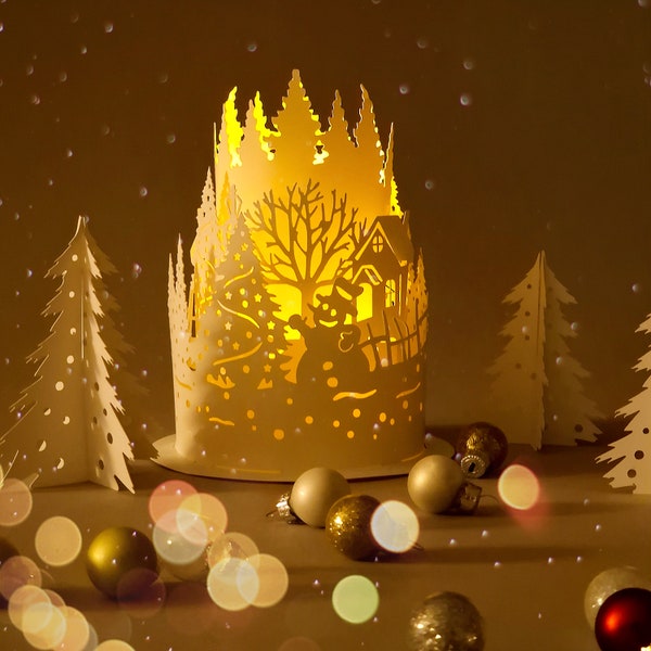 Merry Christmas with a Charming Snowman, Snowman svg, Christmas light svg, shadow box svg, paper lamp, gift box svg, lantern lamp Merry Christmas with a Charming Snowman, Snowman svg, Christmas light svg, shadow box svg, paper lamp, gift box svg, lantern lamp