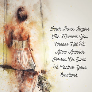Inner Peace Inspirational Image, Inner Peace Quote, Pema Chodron Quote, Motivational Poster, Boho Chic Print, Meditation art print