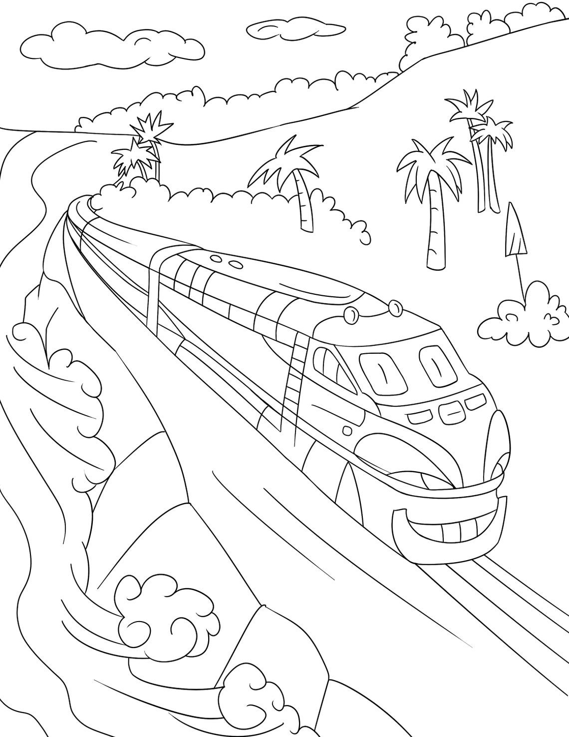 Train Colouring Pages, 30 Printable Train Designs, for Train Lovers of ...