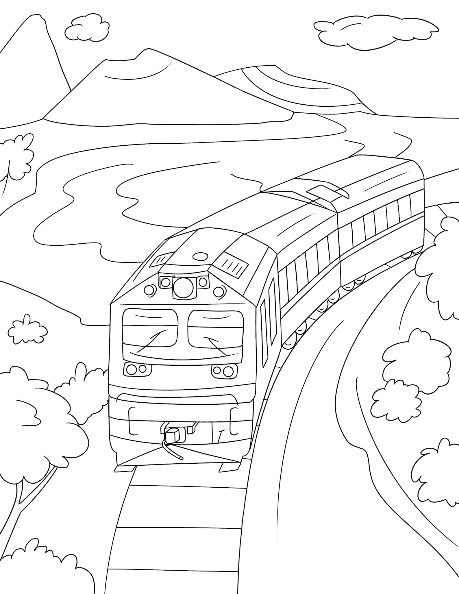Train Colouring Pages, 30 Printable Train Designs, for Train Lovers of All Ages, World Railways ...