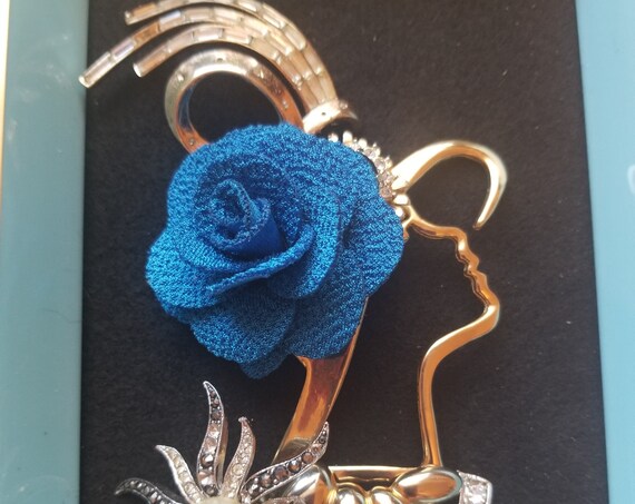 Framed Vintage to Contemporary Jewelry Art "Simple Elegance" OOAK