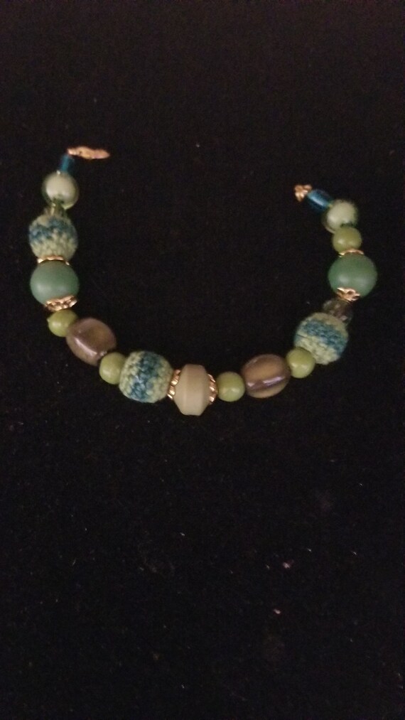 Handmade Bead Bracelet Green