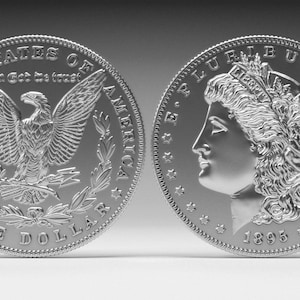 Morgan Silver Dollar Coin Metal Eagle Coin Minting Die Mold Custom Metal Dies Round Press Stamp Coin Minting Rig for Hydraulic Press