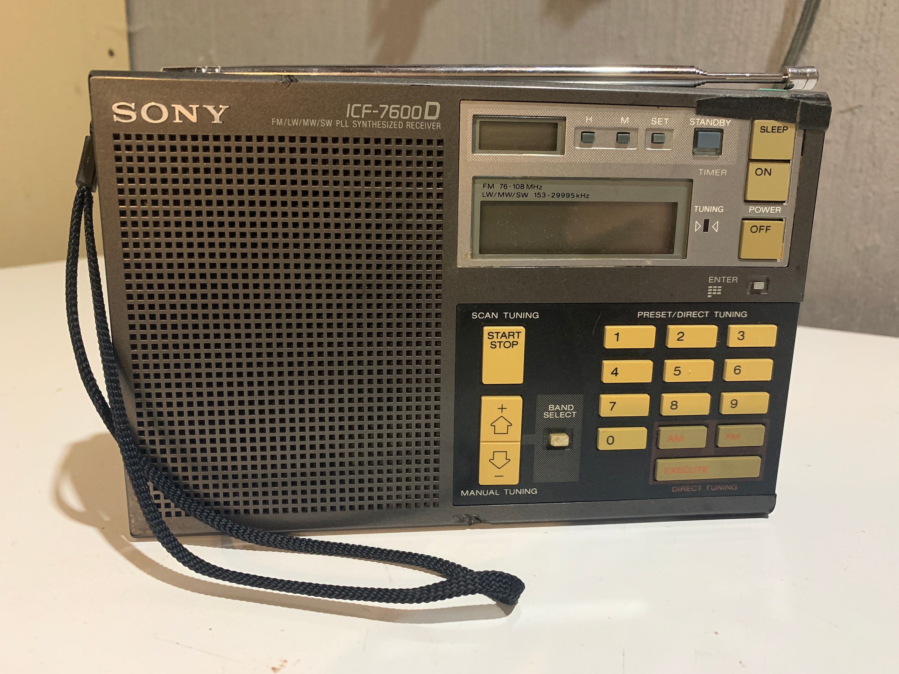 SONY ソニー 『 タテ型 ハンディーポータブルラジオ FM / AM (ICF-P21) 』新品未開封 - ゆうパック（おてがる版/送料込） : ソニー ハンディーポータブルラジオ ICF-P27 : FM⁄AM⁄ワイドFM対応  縦置き型⁄ロングバッテリー⁄電気的チューニング ブラック ICF-P27 BC : 家電＆カメラ