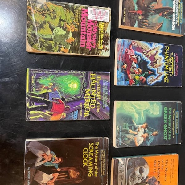 One “The Three Investigators” Mystery book Alfred Hitchcock series “you pick” fiery eye green ghost phantom lake flaming footprints