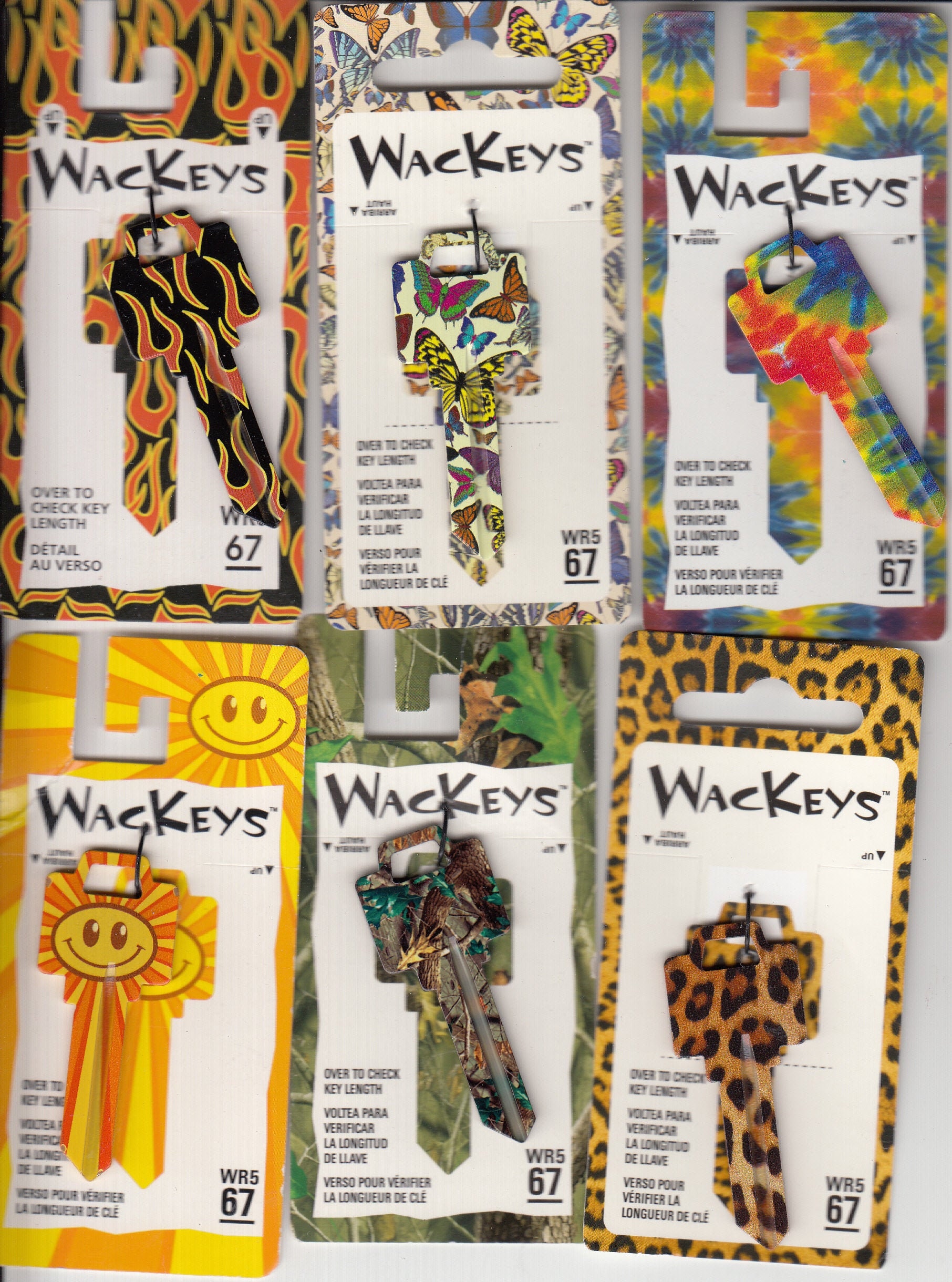 Wackeys Lot of 2 Wackeys Color House Key Blank WR5 AXXESS 67 Chose | Etsy