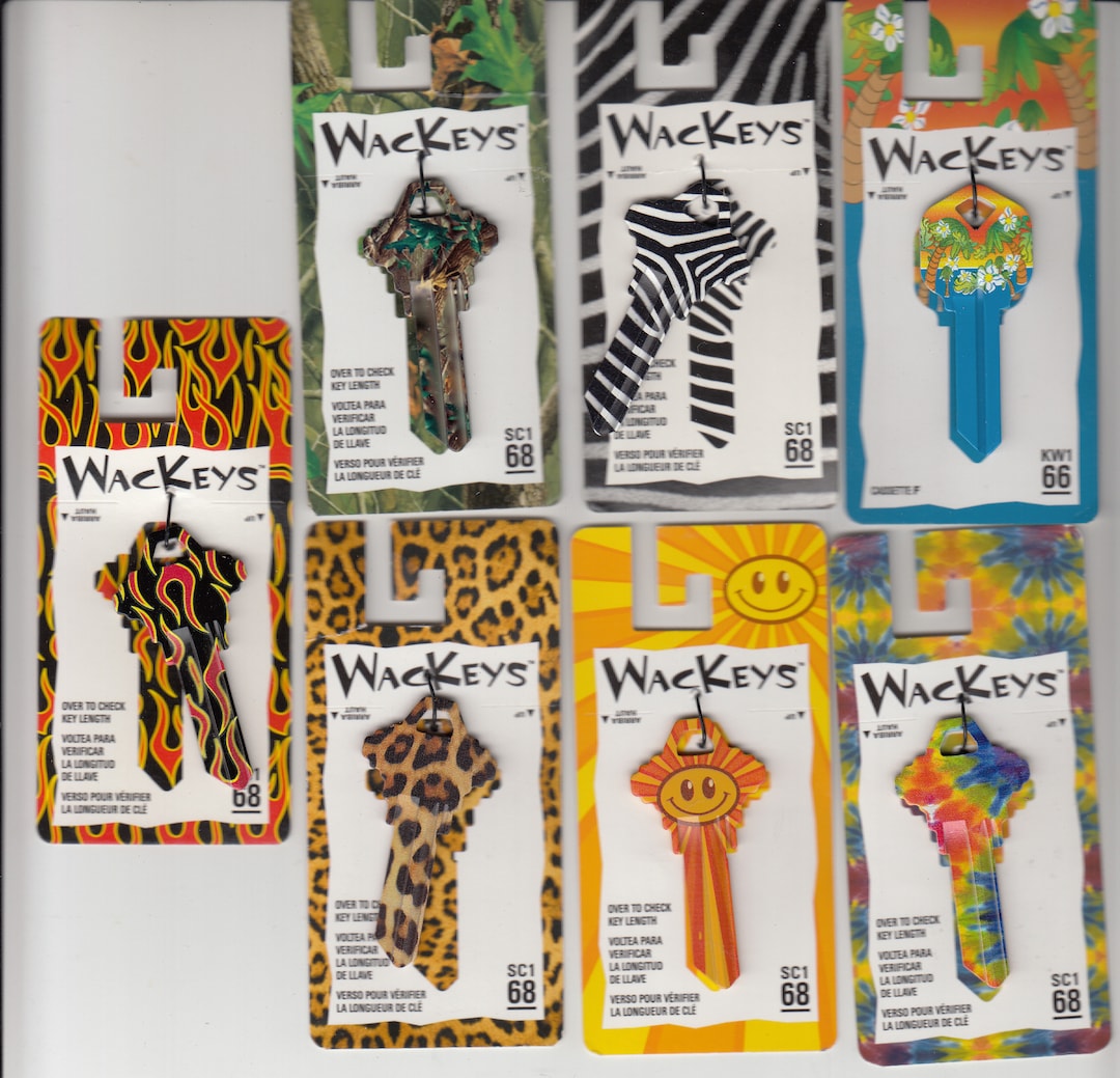 Lot of 2 Wackeys Color House Key Blank SC1 AXXESS 68 Chose From