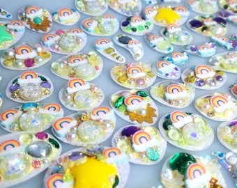 3D Stickers Bling Face Gems - Sets of 10 - Handmade Kids Makeup