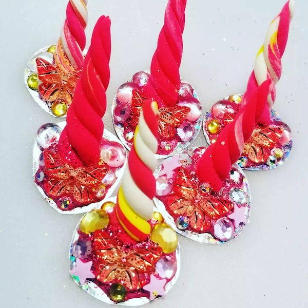 Handmade Unicorn Horn Sticker 3D Bling - For Face - Party Favors