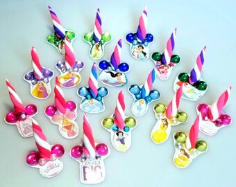 Set of 18 Unicorn Horns for the Face Kids Makeup Disney Princess Theme Bling Gem Clusters
