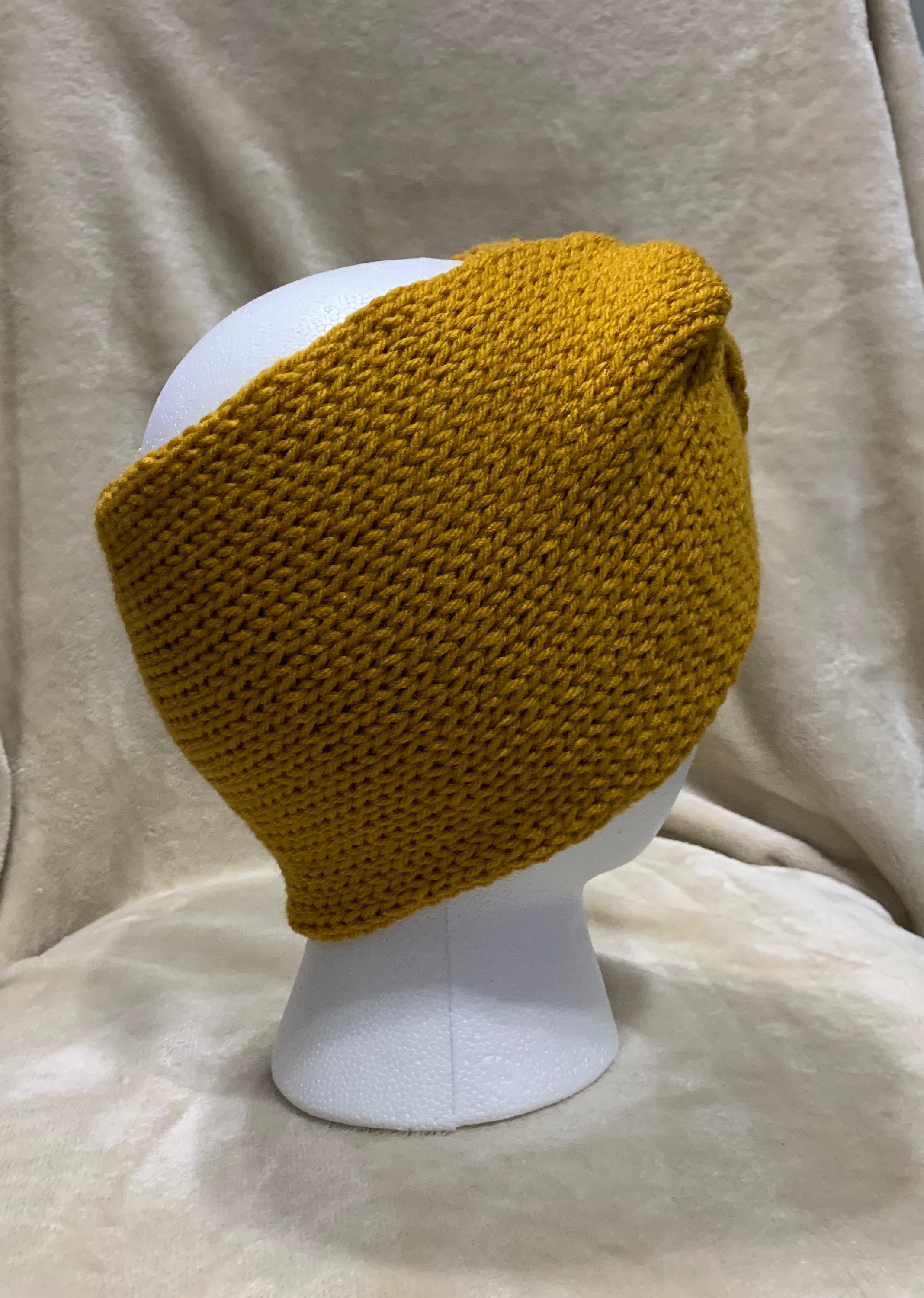 Mustard Twist Knitted Headband - Etsy