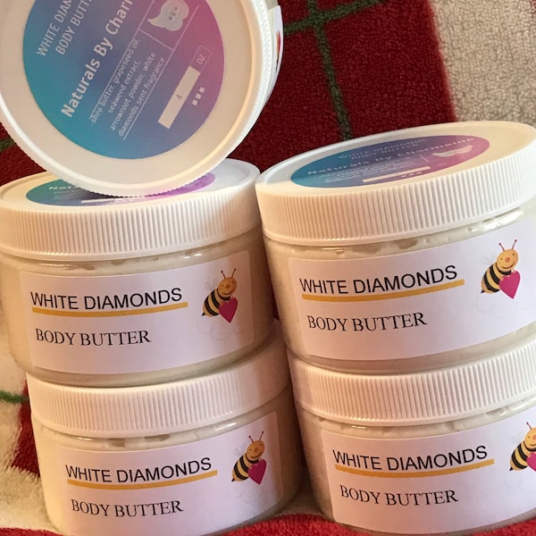 Soothing White Diamond Moisturizer with Arrowroot Powder & Fragrance Oil