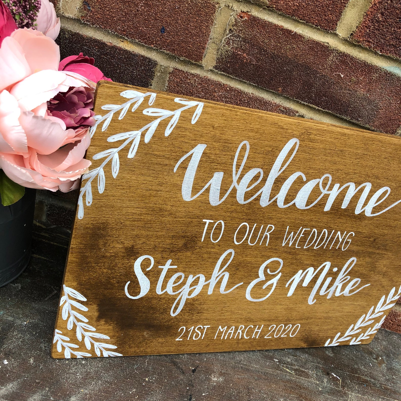 Welcome to Our Wedding Wooden Sign Personalised Wedding - Etsy Welcome to Our Wedding Wooden Sign Personalised Wedding - Etsy