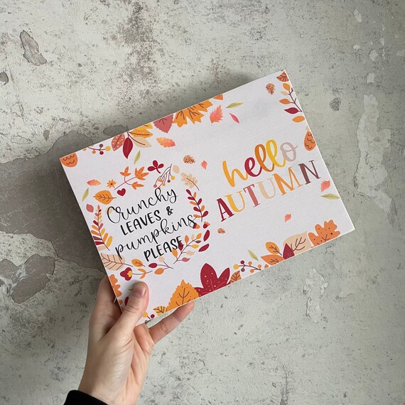 Hello Autumn Sign | Pumpkin Sign l Hello Autumn Plaque | Autumn Decor | Rustic Decor | Wooden Sign