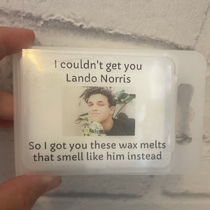 Lando Norris Wax Melts * Formula 1 gift * Lando Gift * McLaren * Vegan * F1 Birthday gift for Lando Fans! * Wax Melts