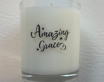 Amazing Grace * Candle 90g votive * Coconut Wax Blend *Perfect little gift * With gift box *Vegan Candle* Catholic * Jesus  * Bible *