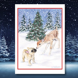 French Bulldog Christmas Cards, French Bulldog Holiday Cards, Frenchie Christmas Cards, Frenchie Holiday Cards