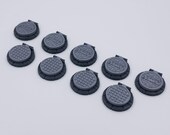 Zombicide Classic Black Plague - 3D Hinged Sewer Manholes - Set Of 9