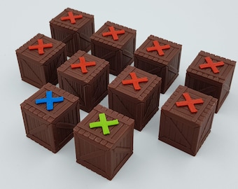 Zombicide Black Plague Objective Tokens - 10 Themed Tokens For Zombicide