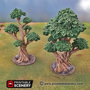 Fantasy & Sci-Fi Gaming Terrain - Gnarly Trees
