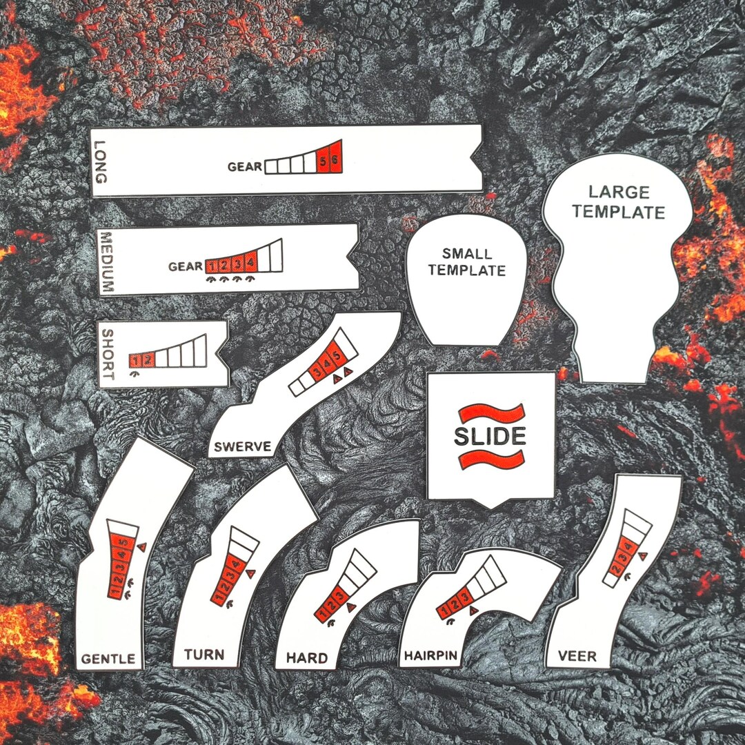 Gaslands Refuelled - 3D Printed Movement Templates - Etsy