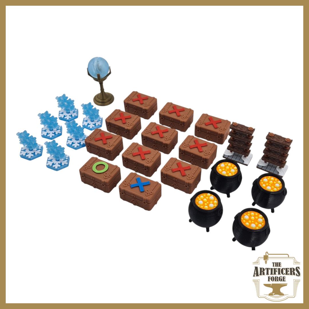 Zombicide White Death Game & Objective Tokens