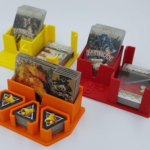 Porta-cartas Zombicide Black Plague e baralhos de compra - conjunto de 3