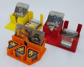 Zombicide Black Plague Card Holders & Draw Decks - Set Of 3