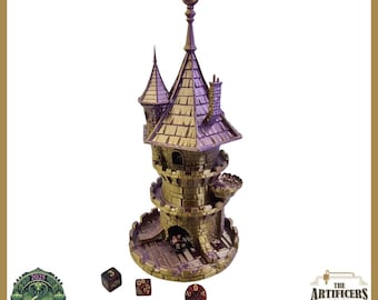 Torre de dados para RPG, TTRPG, DnD - Wizards Tower